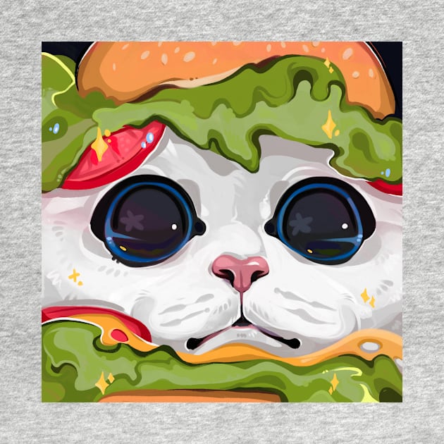 Hamburger Cat by Meg Jamie-Beth